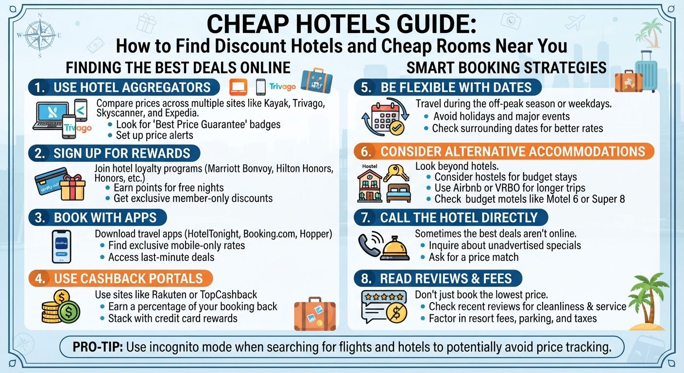 Cheap Hotels Guide: How to Find Discount Hotels and Cheap Rooms Near You