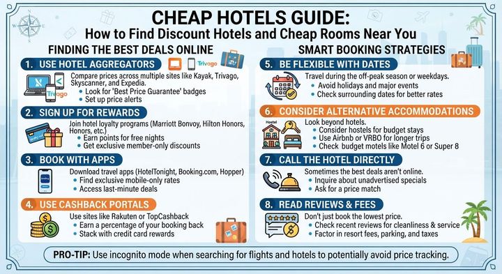 Cheap Hotels Guide: How to Find Discount Hotels and Cheap Rooms Near You