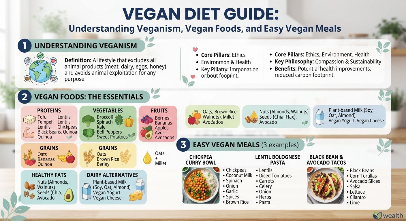 Vegan Diet Guide: Understanding Veganism, Vegan Foods, and Easy Vegan Meals